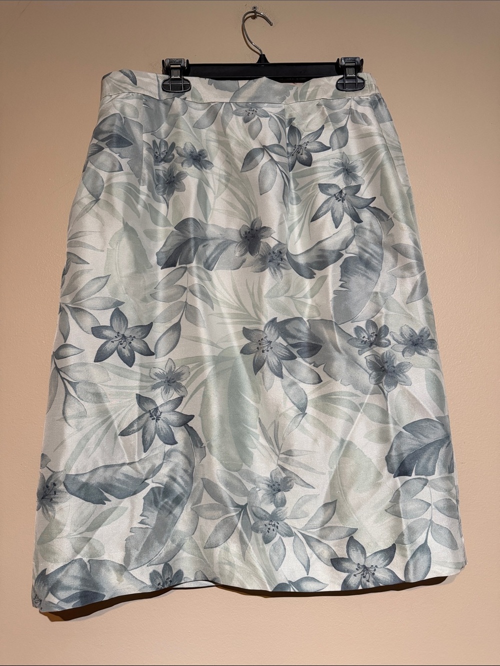 Rena Rowan Floral Midi Skirt  pencil silk